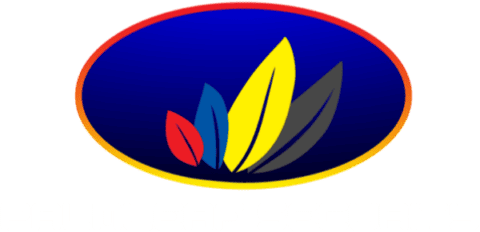 Palm Leaf Security white logo