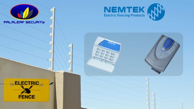 electric fencing installed on a perimeter wall