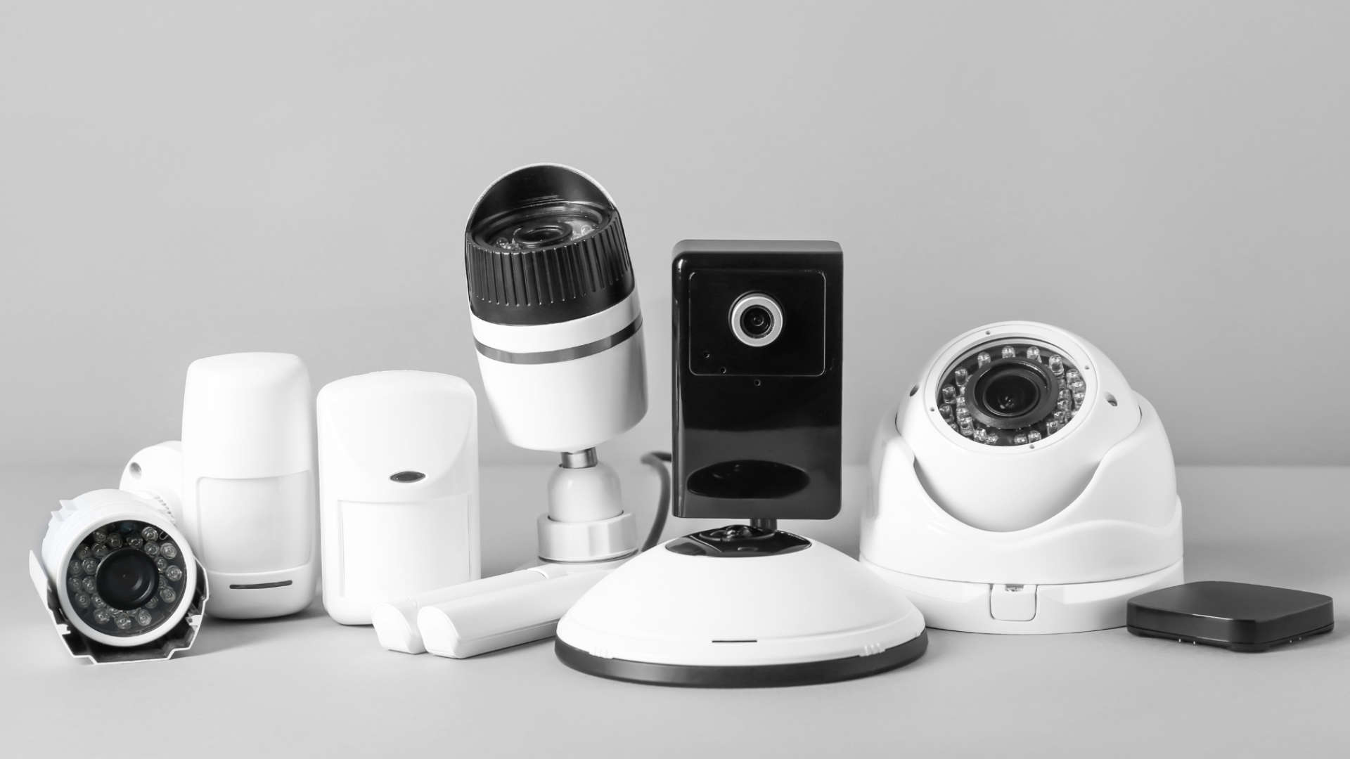 complete security system package with alarm system and surveillance system